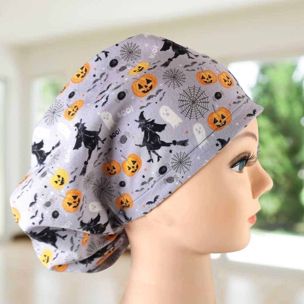 PREMIUM Witches ~Euro Scrub Cap~ Unisex OR, CNA, RN, NP, MD, Vet, Tech